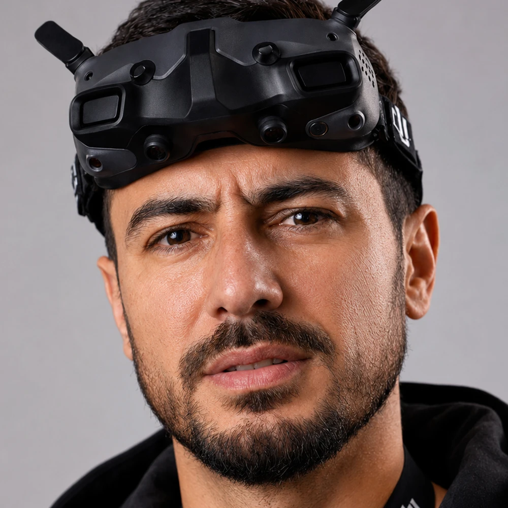 Drone pilot character - expression variant 2